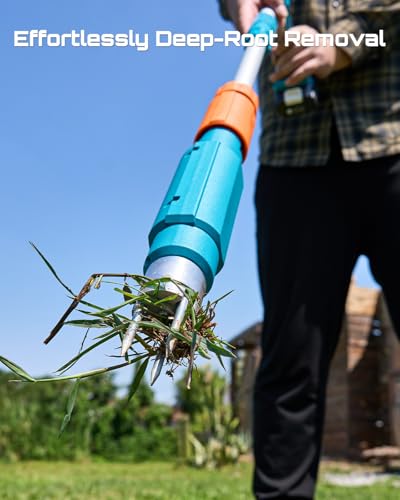 Seesii Electric Stand Up Weed Puller Tool with 2 x 2000mAh Batteries