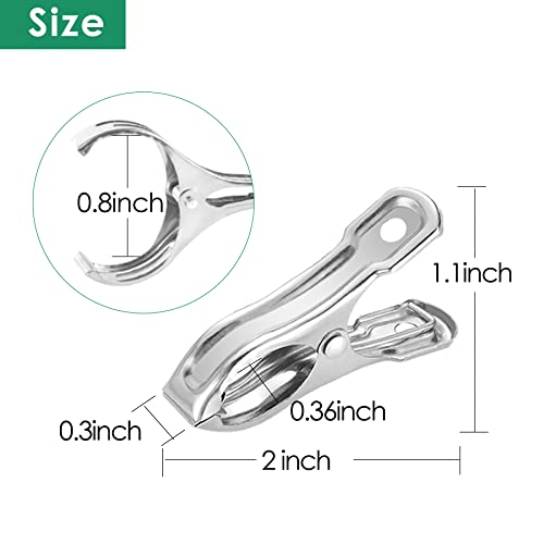 40Pcs Garden Clips for Netting, 2'' Metal Greenhouse Clamps to hoop