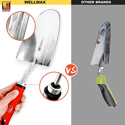 Wellmax 12-Piece Heavy-Duty Garden Tools Set