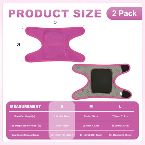 M METERXITY 2-Pack Gardening Knee Pads Thick Foam S Rose Red - color: Rose Red, size: Small