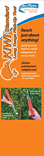 ArcMate Waterway Litter Picker Grabber Tool – Adjustable 24"–33" Reach, Tweezer-Style Pick Up Tongs for Trash Cleanup, River, Lake & Shoreline Use, Lightweight, Orange (15080)
