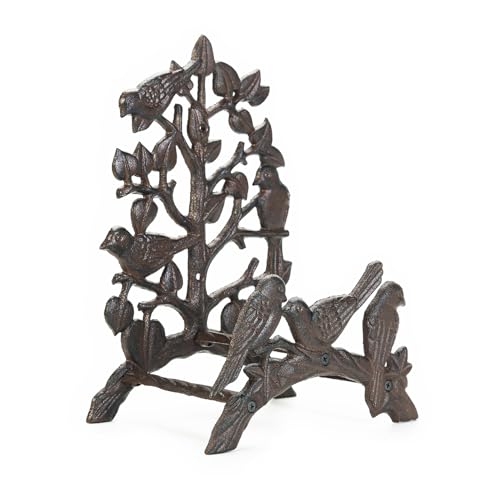 Sungmor Heavy Duty Cast Iron Hose Holder,Garden & Yard Decorative Birds Wall Mounted Hose Butler,Water Pipe Holds,Rack,Hanger,Antique Wall Decorations - color: Shape C-Bird