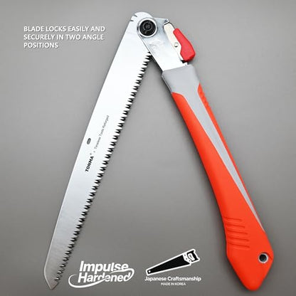 TONMA 12" Professional Folding Saw, Made in Korea, Large Teeth, TDE-906 - size: 12 inches (300mm)