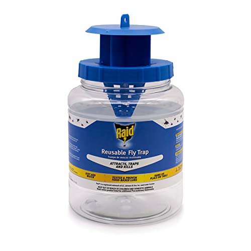 Raid Reusable Fly Jar Trap with Lure