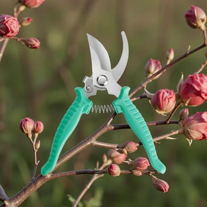 Pruning Shears 3MM, Garden Shears 7.5" Professional Stainless Steel Pruning Shears for Gardening, Sharp Handheld Heavy Duty Garden Hedge Clippers/Scissors Pruners Tools