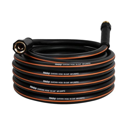 Heavy Duty Hybrid Rubber Garden Hose 30FT, 5/8" - size: 30 FT