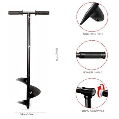 Compost Turning Tool,Compost Stirring Tool,Compost Aerator Tool Turner and Mixing Tool for Outdoor Compost Tumbler Bins Bags (Black, 85 * 10cm) - size: 85*10cm