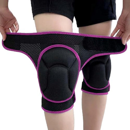 Gardening Knee Pads for Men/Women, Adjustable Mesh Fabric, Pink M (1 pair) - color: Pink, size: Medium