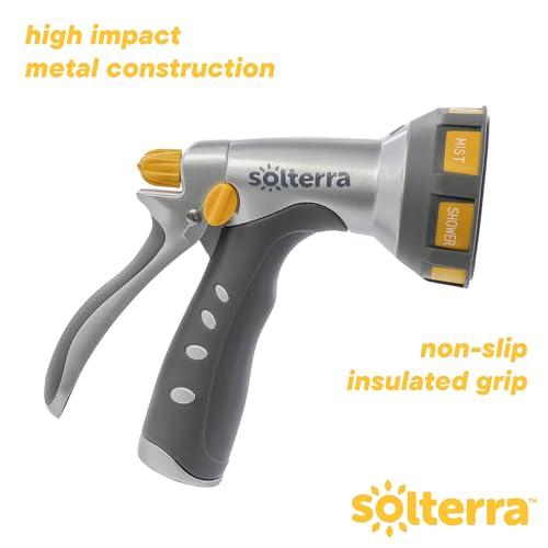 Solterra 7-Pattern Garden Hose Nozzle with Rear Trigger