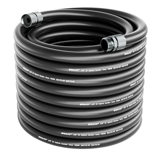 SPECILITE Garden Hose 100 ft x 5/8 in, Custom-Length Flexible Water Pipe - size: 100FT