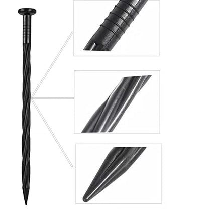 100PCS Spiral Landscape Anchoring Spikes, 8 Inch Landscape Spikes, Nylon Landscape Anchoring Spike for Garden Lawn Yard, Paver,Weed Barrier, Artificial Turf (8in - 100 Count) - color: 8in-100 count