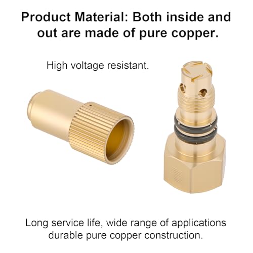 2pcs Brass Adjustable Spray Nozzle Tips, Ceramic Core Mist & Stream Modes Heavy Duty High Pressure Water Hose Replacement for Backpack Garden & Lawn Sprayers Compatible with Farm Irrigation System