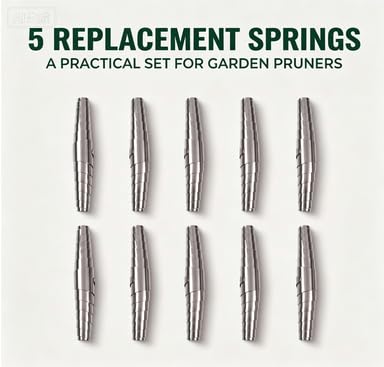 5Pcs Silver Springs Pruners Replacement, Pruning Shear Spring,Spare Spring, Hand Pruner Practical Kit Garden Supplies Stainless Steel Accessories Gardening Scissors Hand Tools Gardening and Lawn Care