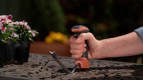 Bernini Ergonomic Garden Tool Set of 3, Vertical Handle Garden Tools for Arthritis Requires Less Grip Strength for Gardening, Gifts Tools for Men Women (Clay) - color: Clay