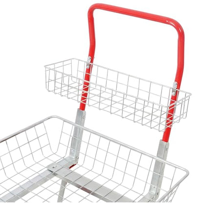 Heavy Duty Garden Utility Cart with Wheels, 330 lbs Rolling Trolley with Steel Frame and Large Rubber Tires for Yard Patio Lawn Plant Tool Transport