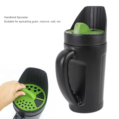 Eujgoov 80oz Capacity Hand Spreader Garden Handheld Shaker