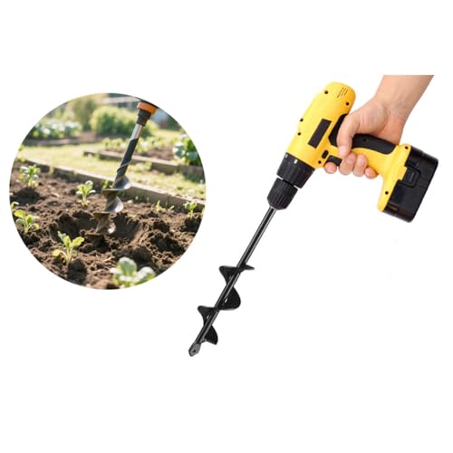 Garden Auger Drill Bit 1.6x9 Inch, 3/8" Hex Drive Bulb Planter for Planting