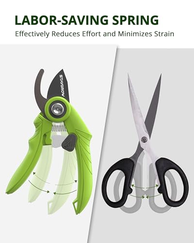 Garden Shears 6.9" Pruning Shears for Gardening Green - size: 6.9 Inch Bypass Green