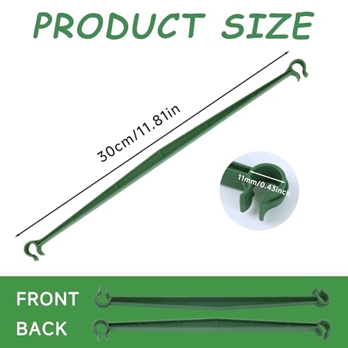100pcs Garden Stakes Arms for Tomato Cage, 11mm, No Stake - size: 11mm/0.43inch