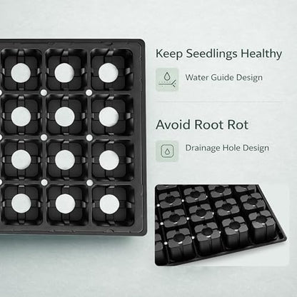 Gardzen 10 Pack 32 Cell Seed Starter Trays - size: 32-Cell