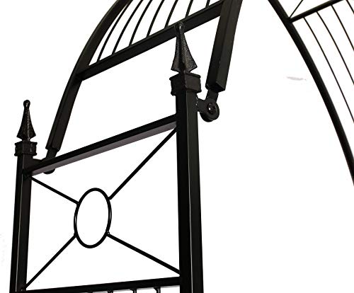 1. GO Adjustable Steel Garden Arch, 8'2" High x 4'7" Wide, Garden Arbor for Various Climbing Plant, Outdoor Garden Lawn Backyard