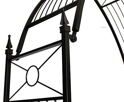 1. GO Adjustable Steel Garden Arch, 8'2" High x 4'7" Wide, Garden Arbor for Various Climbing Plant, Outdoor Garden Lawn Backyard