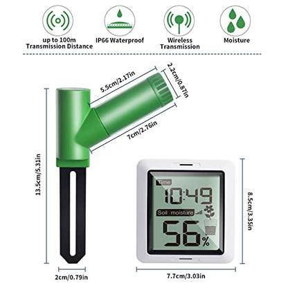ECOWITT WH0291 Soil Moisture Tester Plant Soil Moisture Sensor Meter with Digital LCD Display - color: WH0291B