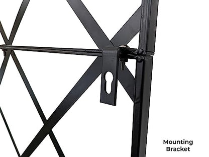 Giant Trellis, 108” high (9’ Tall) by 28” Wide Trellis with Arched top - by Meranti Home + Garden