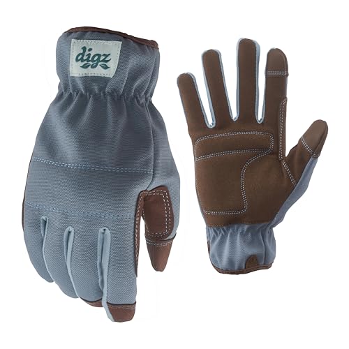 DIGZ Gardening Gloves, Garden Gloves for Women - color: Blue, size: Medium (Pack of 1)
