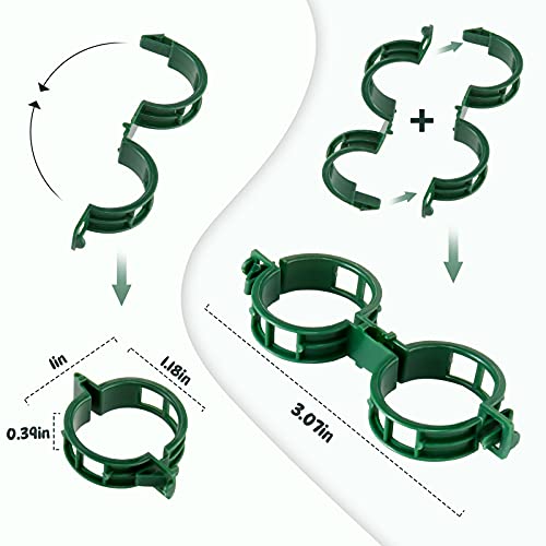 7 Pack Plant Support Stakes with 10 Clips