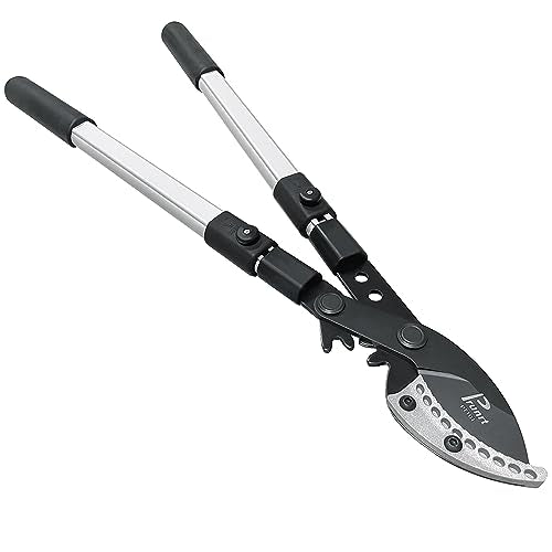 26-41 Inch Extendable Anvil Loppers, Sync Drive Leverage Tree Trimmers, Telescopic Pruners Heavy Duty, 2 Inch Cutting Capacity