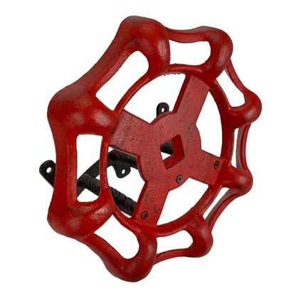 Zeckos Garden Hose Holder Faucet Spigot 11 Inch Cast Iron Red - color: Spigot - Red