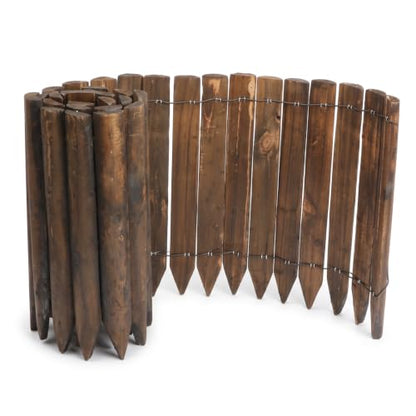 WORTH Wooden Edging for Landscaping, Flexible Garden Lawn Border 8" x 42" - color: 1-Pack 7.9"x42"