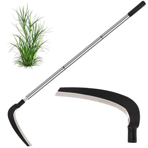 Scythe Tool for Grass Cutting, Weeding Sickle Garden Tools