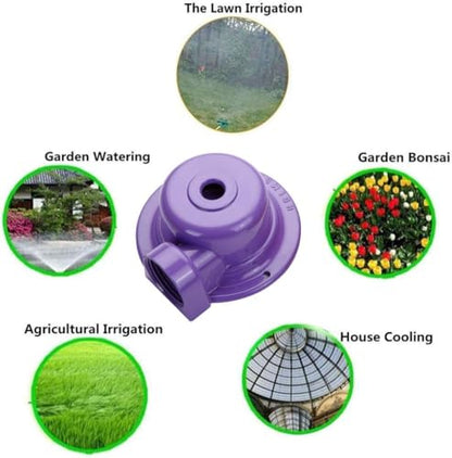 Metal Lawn Sprinkler, 1 Pack Outdoor Garden Watering Sprinklers for Yard Small Areas Lawn with Gentle Water Flow(Purple) - color: Purple