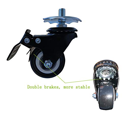 Planter Caddy Heavy Duty Plant Stand with Locking Wheels Outdoor Indoor 17 Inch 600 Lbs Capacity - size: 17 inches