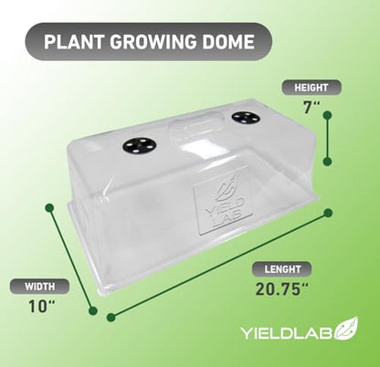 7 Inch Clone Dome - 10 Pack Humidity Vented Domes - Plant Growing - color: Clear, size: 10-Pack