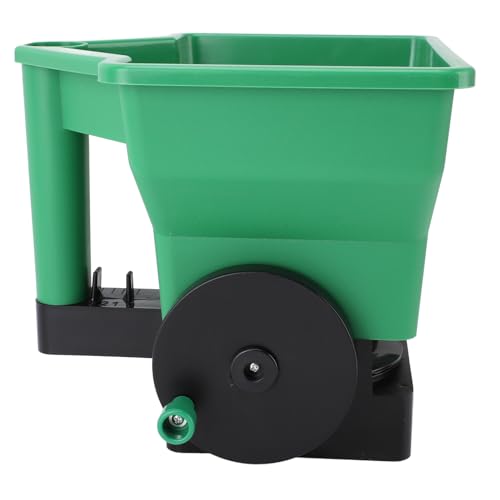 3L Hand Spreader Manual Seed Fertilizer Spreader Small Labor Saving Handheld Portable Lightweight Hand Cranked Lawn Seed Fertilizer Applicator Lawn Garden Small Farms