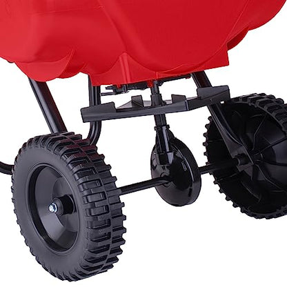 EarthWay 2030 Single 65 LB (29 KG) Capacity Commercial Walk-Behind Broadcast Spreader for Grass, Fertilizer, Seeds — Includes Side Spread Control, Even Spread, Poly Tires