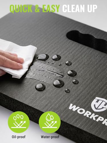 WORKPRO Extra Thick Kneeling Pad, 20 Pack, 17.5 x 11 x 1.5 in, Black - color: Black, size: 20 Pack