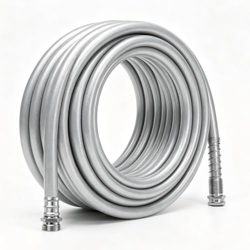 50 ft Sliver Hybrid Garden Hose 5/8”, Greens Word, Male to Female Fittings - size: 5/8 in. x 50 ft.