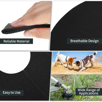 Macarrie 30 Pcs Weed Barrier Mat Tree Mulch Ring Fabric Cover, 32.2 Inch - size: 32.2 Inch