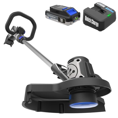 Westinghouse 20V 2-in-1 Cordless String Trimmer and Edger, 12 Inch Cutting Path with 2.0Ah Battery and Charger - style: 20V String Trimmer