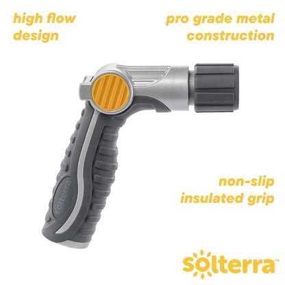 Solterra Adjustable Garden Hose Nozzle with Thumb Control - size: Thumb Control, style: Adjustable