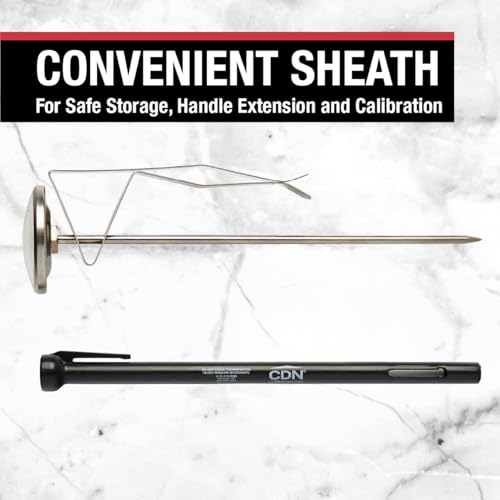 CDN ProAccurate Candy & Deep Fry Thermometer | Insta-Read 7" Stem | NSF Certified | 100–400°F Range | For Candy, Sugar, Oil, Deep Frying, Roasts, Poultry | Adjustable Pot Clip | IRXL400 - style: Insta-Read Candy & Deep Fry Thermometer