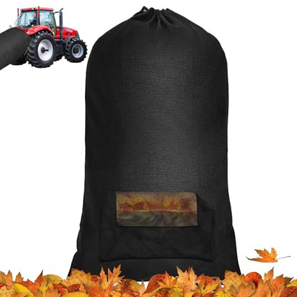 Augisteen Lawn Tractor Leaf Bag Upgraded Lawn Mower Leaf Bag Garden Leaf Grass Catcher Bags 420D Oxford Cloth Leaf Collector Bag for Lawn Mower Tractor Garden Leaf Collection, 78.7 x 51.2 Inch