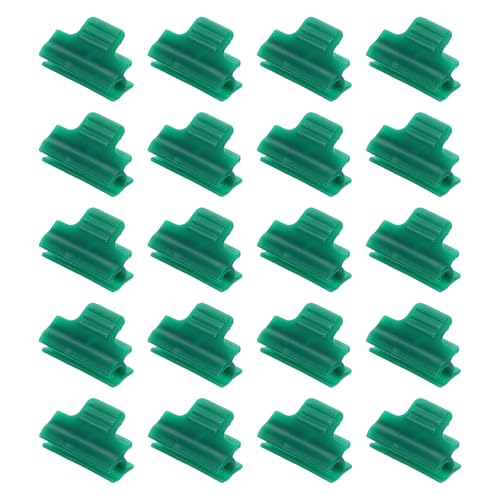 uxcell Greenhouse Clamps for 5/16inch PVC Pipe, 20pcs Greenhouse Film Clamps Shading Net Rod Clip Garden Hoops for Row Cover, Greenhouse Plastic Sheeting(Dark Green) - color: Green, size: 5/16inch