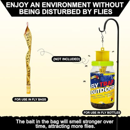 12 Pack Fly Bait, Fly Trap Refills Packet Work with All Reusable Flies Trap - size: 12 Pack