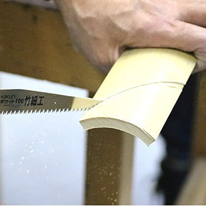 KAKURI Mini Folding Bamboo Saw 4", Small Japanese Pocket Hand Saw - style: Bamboo Cutting