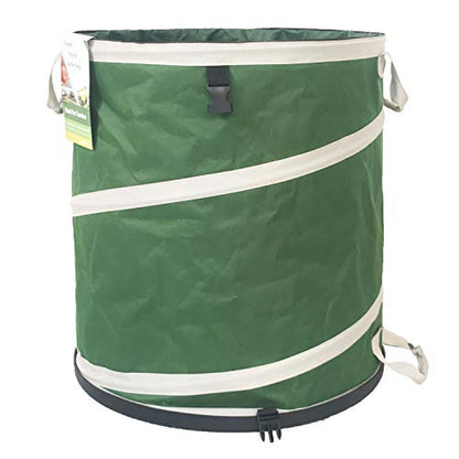 16-Gallon Collapsible Trash Can (16x19 in) Hard-Shell Bottom Yard Garden Bag,Pop-Up Trash Can,RV Camping Waste Bag,Recycling Bin,Laundry Hamper,Leaf Bags,Yard Waste Container,Lawn Grass,Weeds Basket